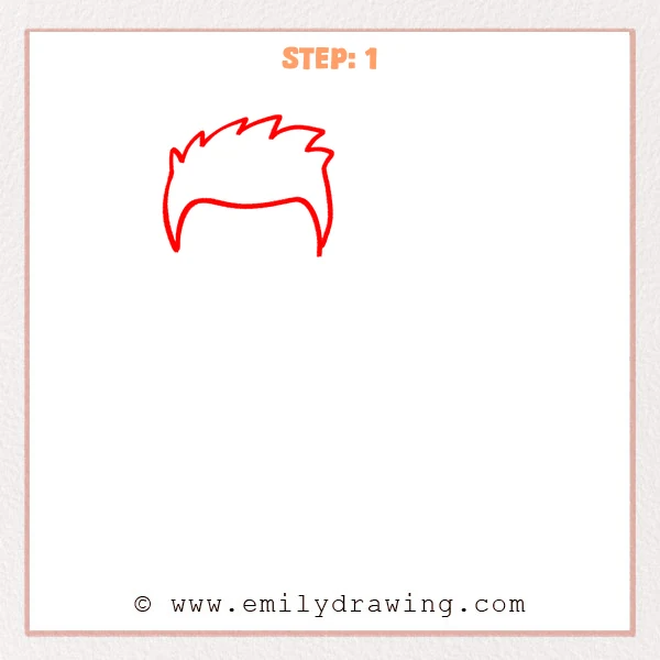 how to draw a man with a dog - Step 1